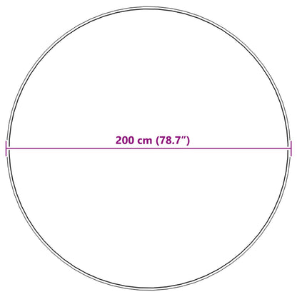 Tappeto in Pelliccia Sintetica di Coniglio Olite Crema Ø 200 cm