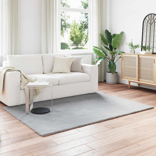 Tappeto in Pelliccia Sintetica di Coniglio Olite Grigio