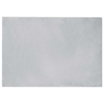 Tappeto in Pelliccia Sintetica di Coniglio Olite Grigio
