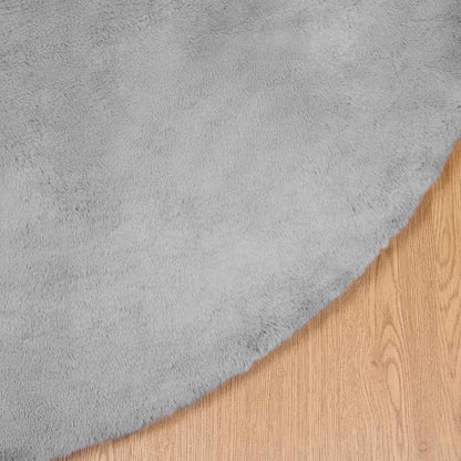 Tappeto in Pelliccia Sintetica di Coniglio Olite Grigio Ø 80 cm