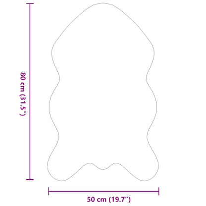 Tappeto antiscivolo in sintetica di coniglio OLITE Grigio
