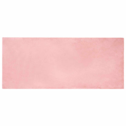 Tappeto antiscivolo in sintetica di coniglio OLITE Rosa