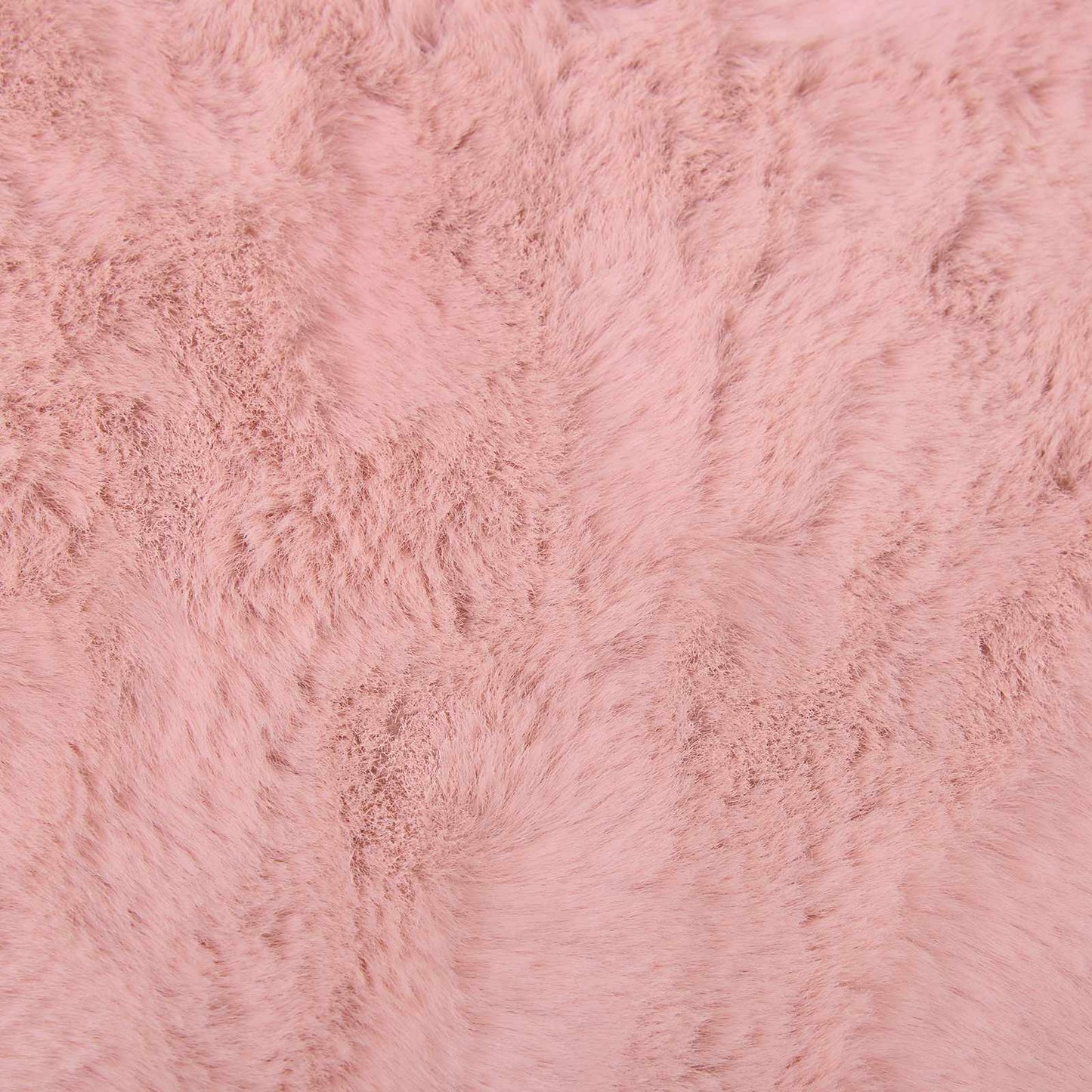 Tappeto in Pelliccia Sintetica di Coniglio Olite Rosa Ø 200 cm