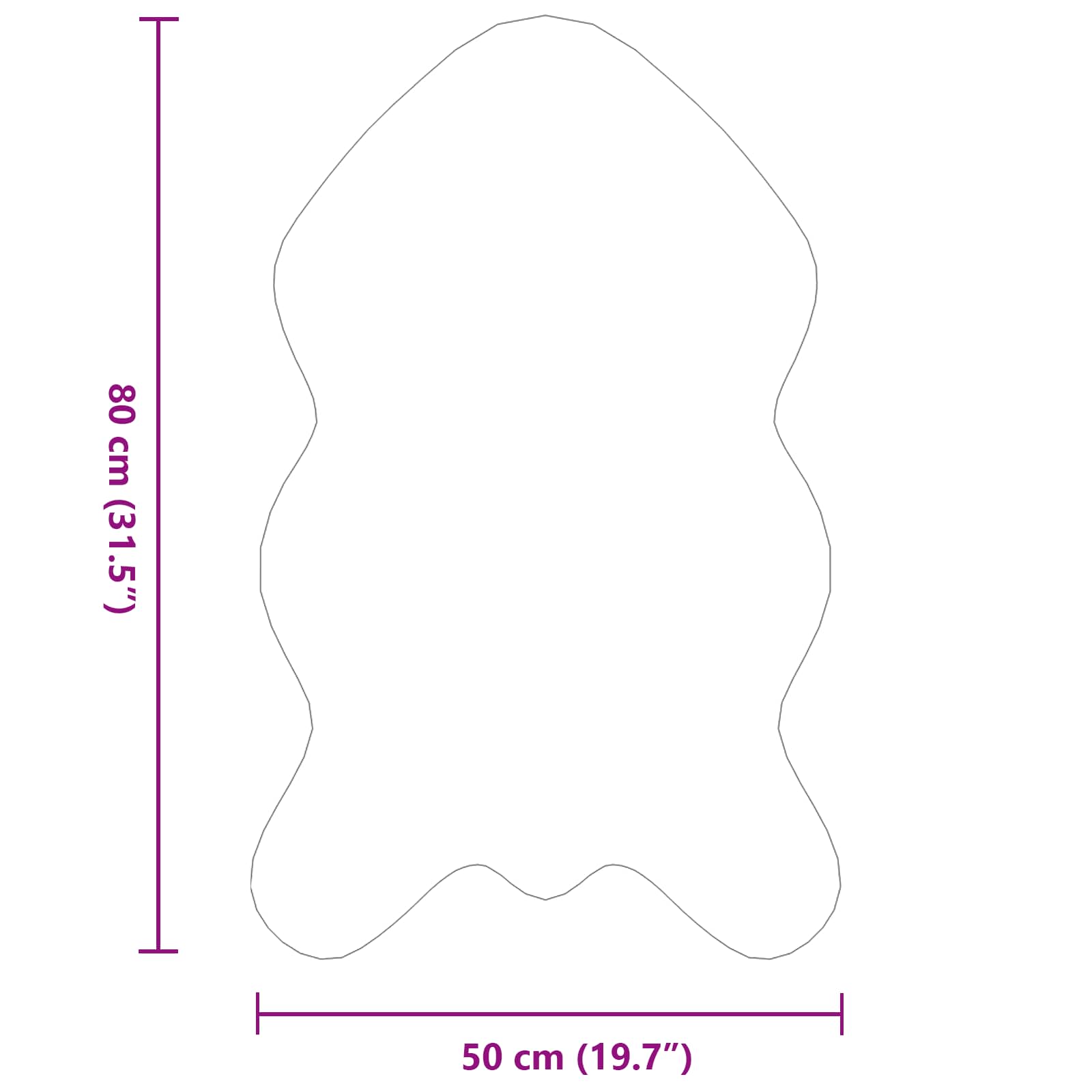 Tappeto antiscivolo in sintetica di coniglio OLITE Rosa | homemem39