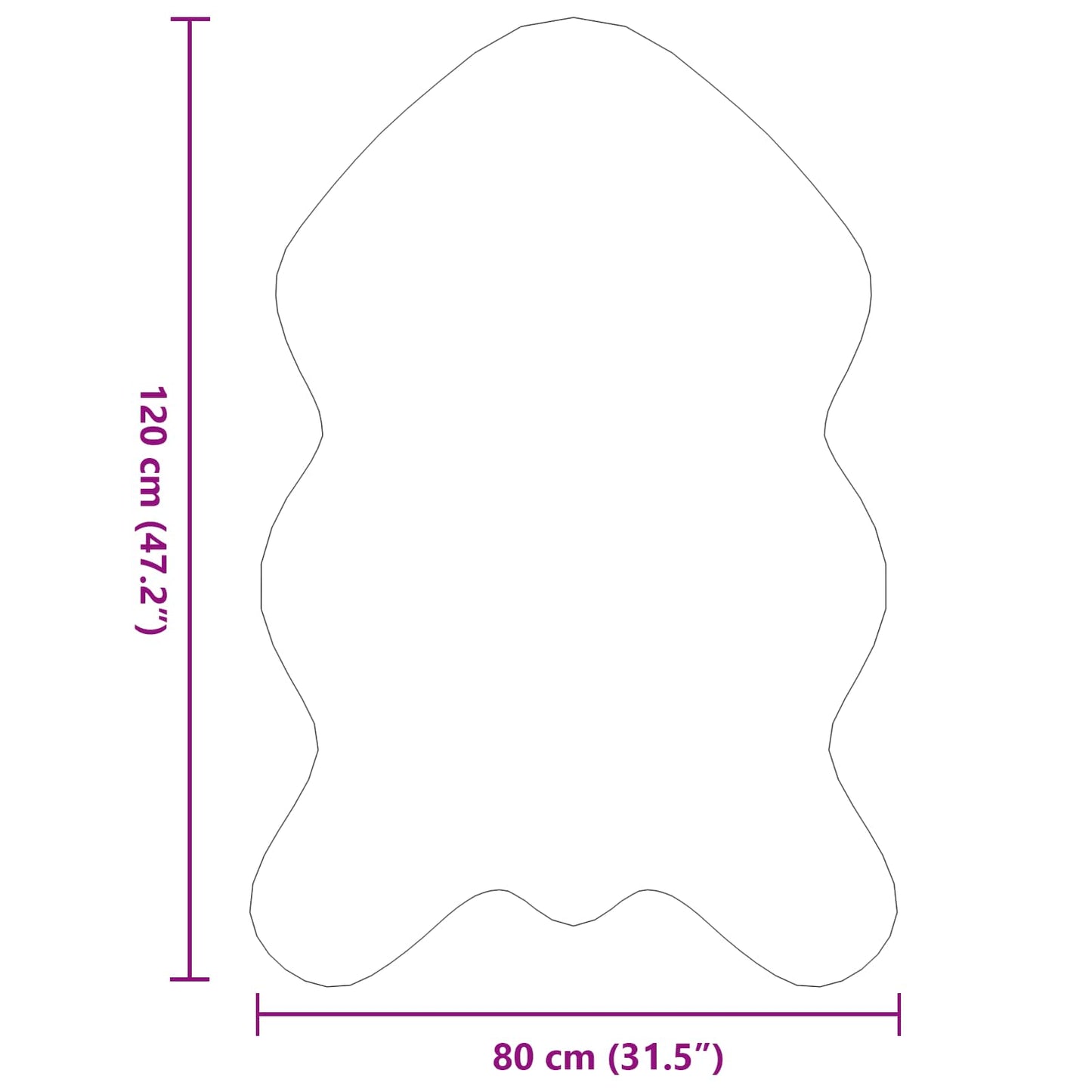 Tappeto antiscivolo in sintetica di coniglio OLITE Rosa | homemem39