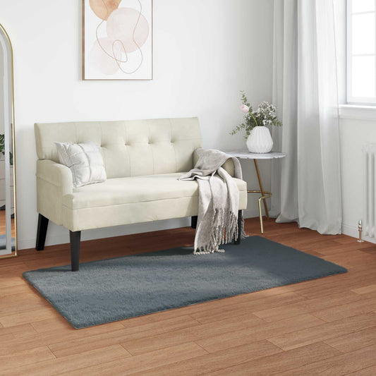 Tappeto in Pelliccia Sintetica di Coniglio Olite Antracite