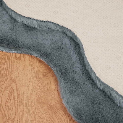 Tappeto in Pelliccia Sintetica di Coniglio Olite Antracite