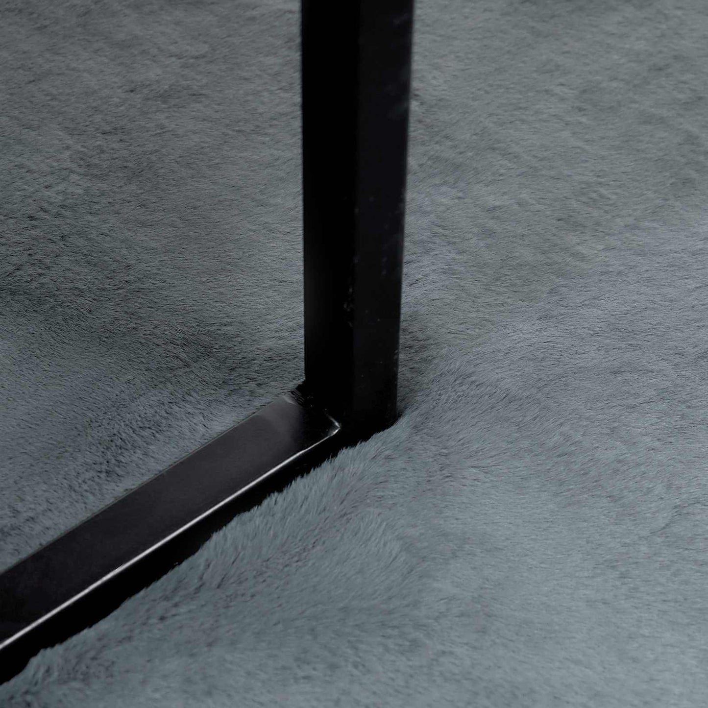 Tappeto in Pelliccia Sintetica di Coniglio Olite Antracite