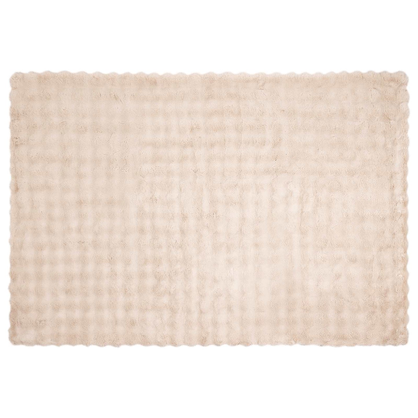 Coperta antiscivolo in sintetica di coniglio Olite Beige