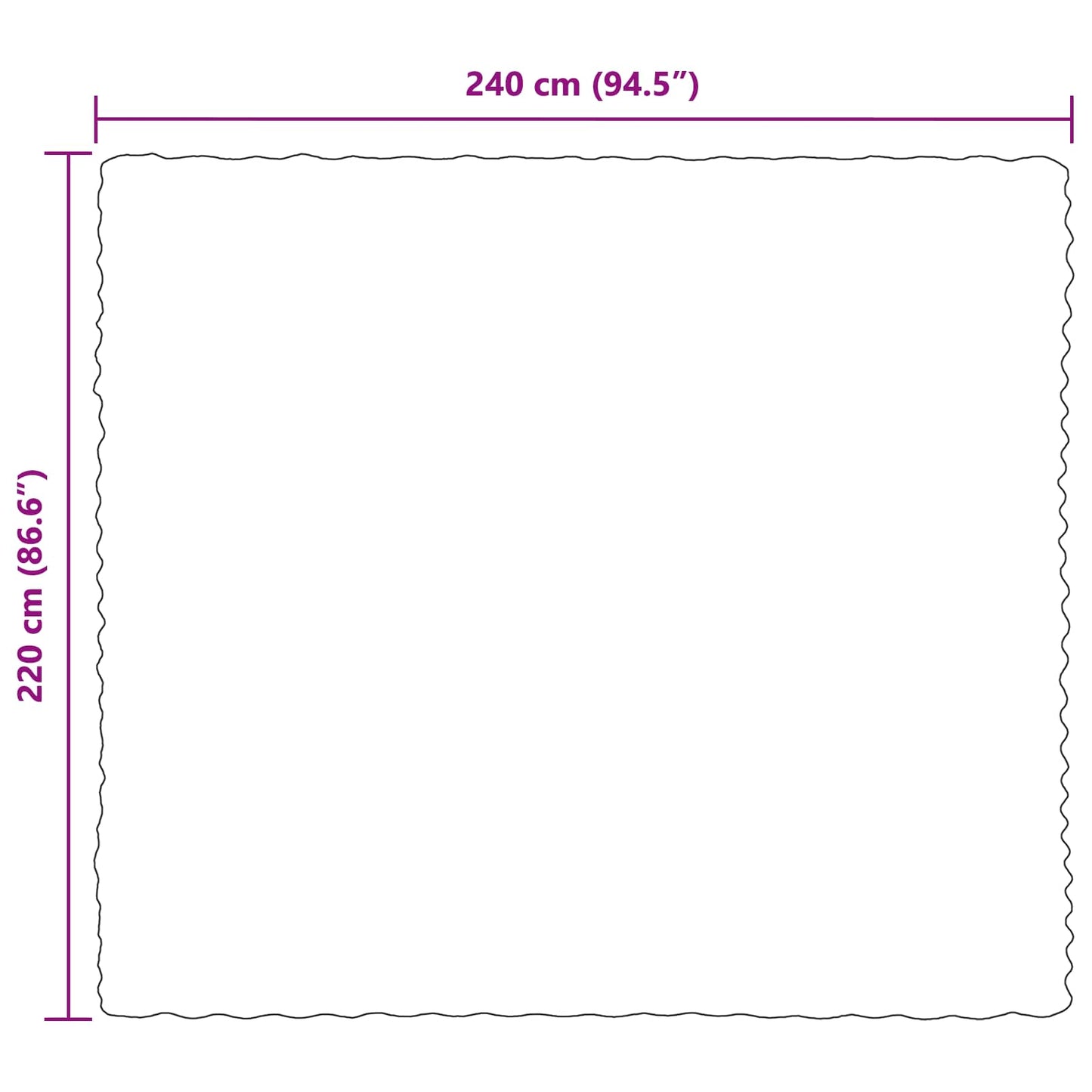 Coperta in Pelliccia di Coniglio Finta Beige 220 x 240 cm