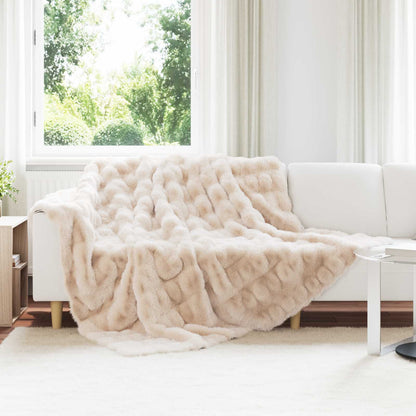 Coperta antiscivolo in sintetica di coniglio Olite 4 pcs Beige