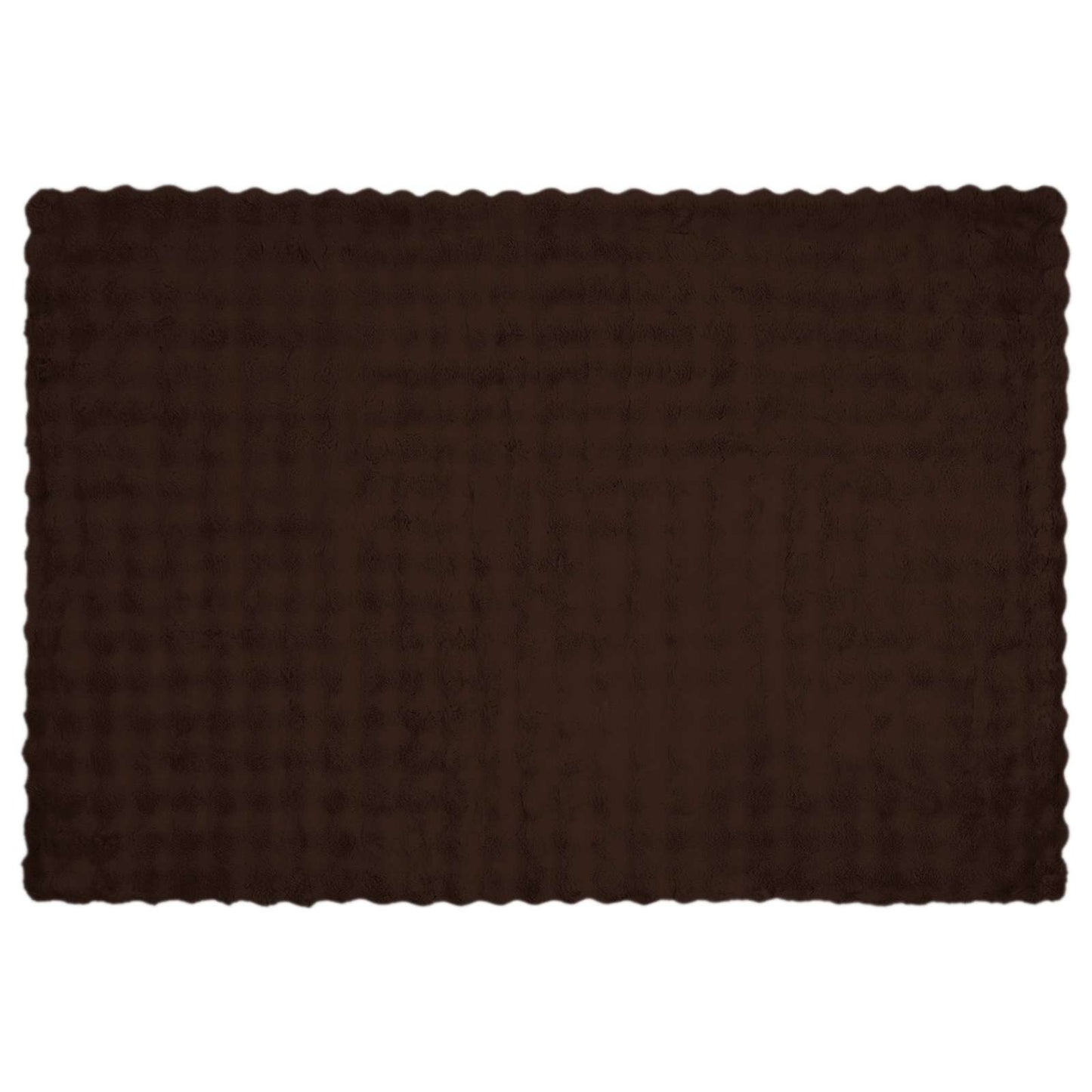 Coperta antiscivolo in sintetica di coniglio Olite Cammello