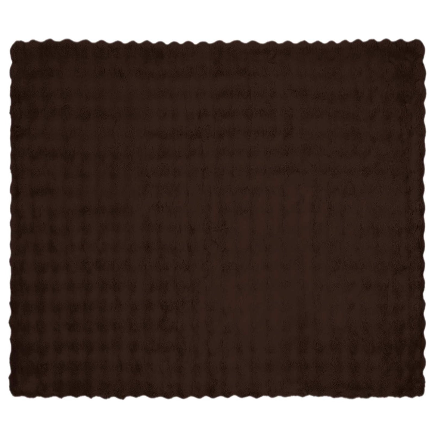 Coperta in Pelliccia di Coniglio Finta 4 pcs Cammello