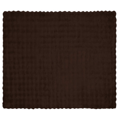 Coperta in Pelliccia di Coniglio Finta 4 pcs Cammello