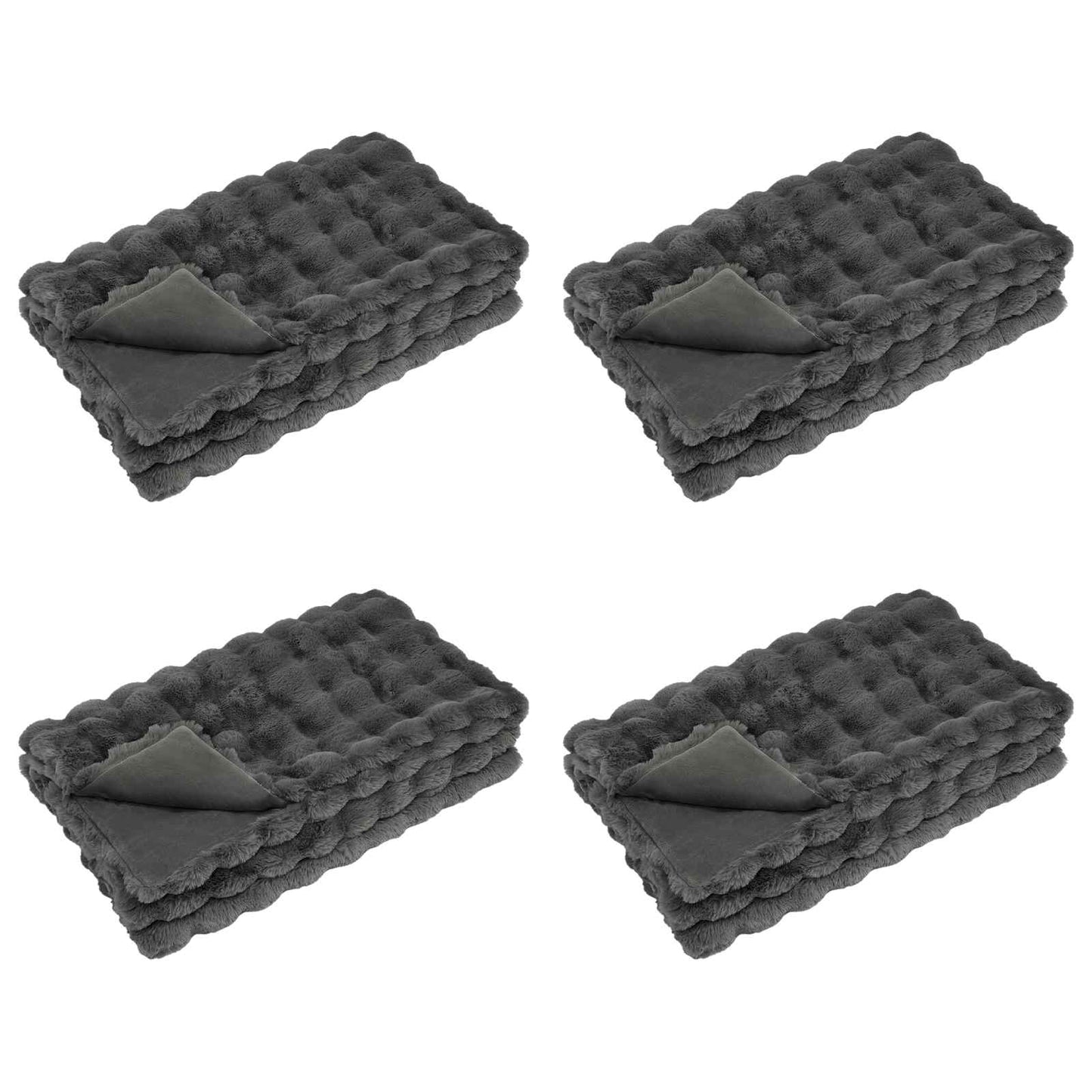 Coperta antiscivolo in sintetica di coniglio Olite 4 pcs