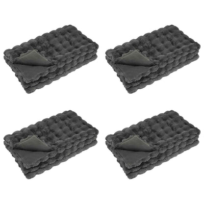 Coperta antiscivolo in sintetica di coniglio Olite 4 pcs