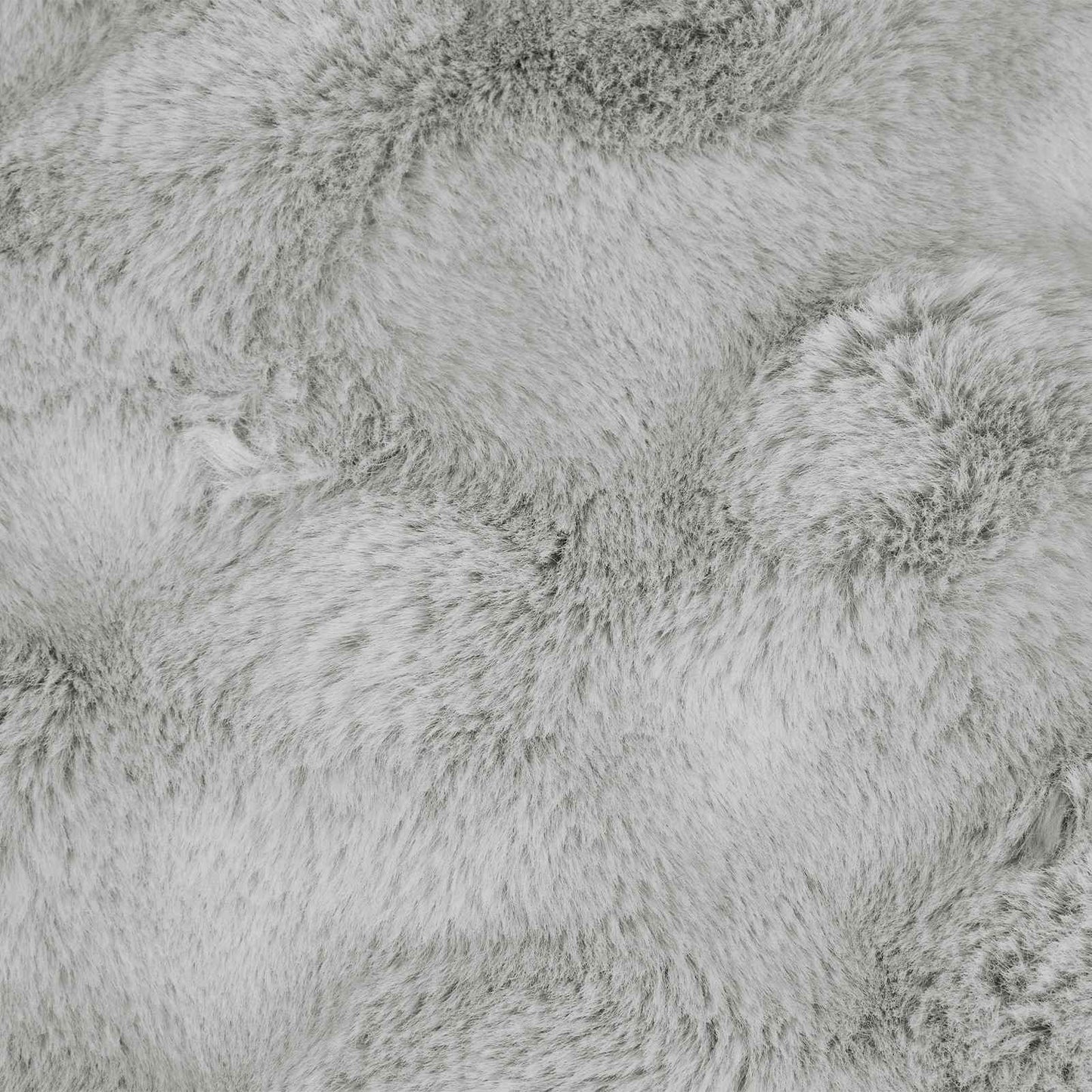 Coperta in Pelliccia di Coniglio Finta Grigio 240 x 270 cm