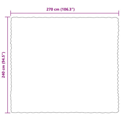 Coperta in Pelliccia di Coniglio Finta Grigio 240 x 270 cm
