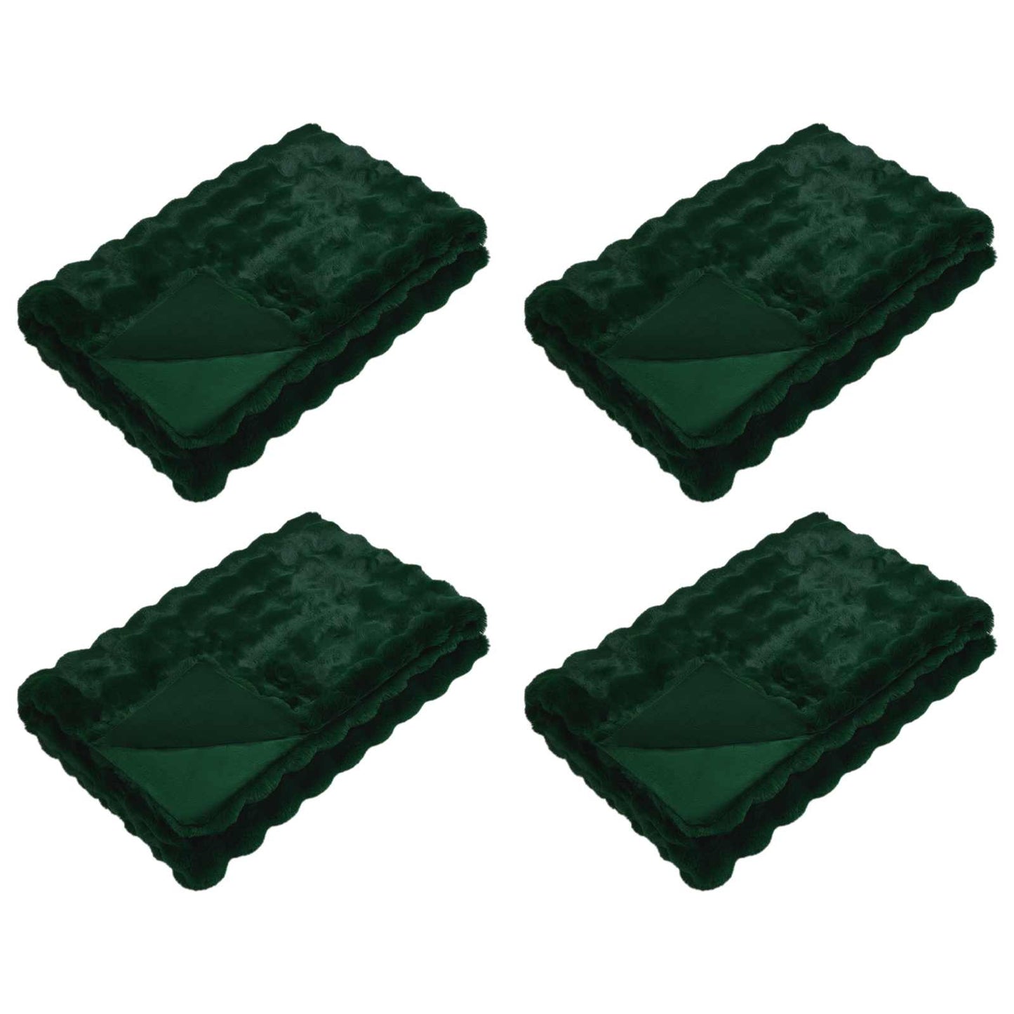 Coperta antiscivolo in sintetica di coniglio Olite 4 pcs