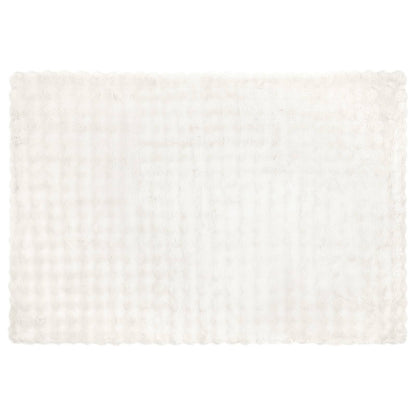 Coperta in Pelliccia di Coniglio Finta Bianco 150 x 220 cm