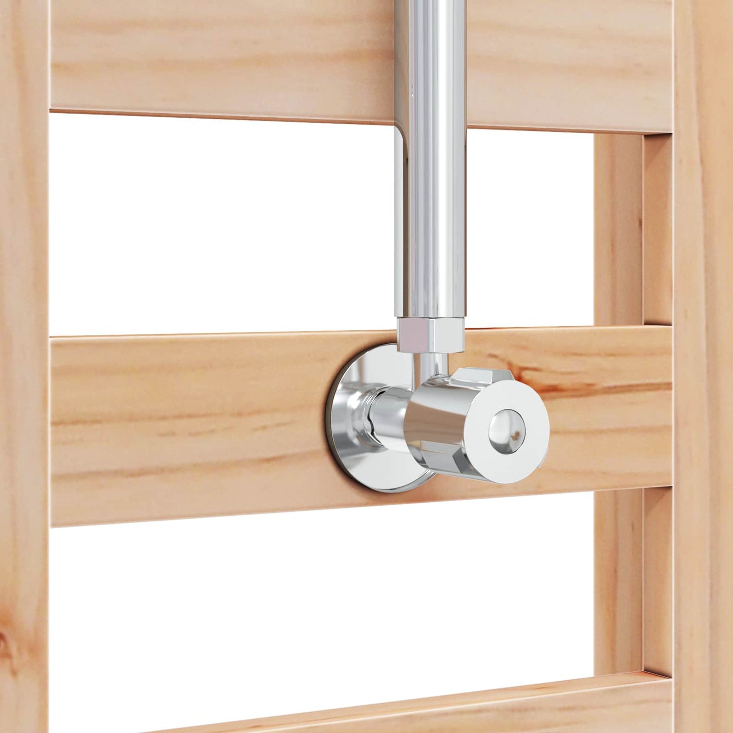 Doccia da esterno 223 cm Legno massello di pino e acciaio inox | homemem39