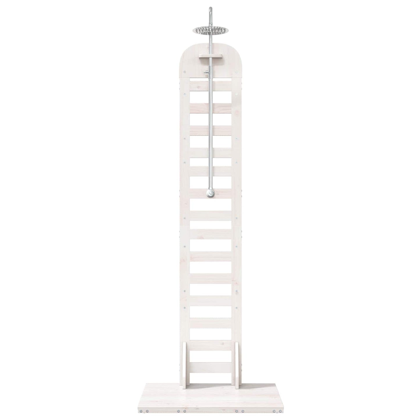 Doccia da esterno 223 cm Legno massello di pino e acciaio inox | homemem39