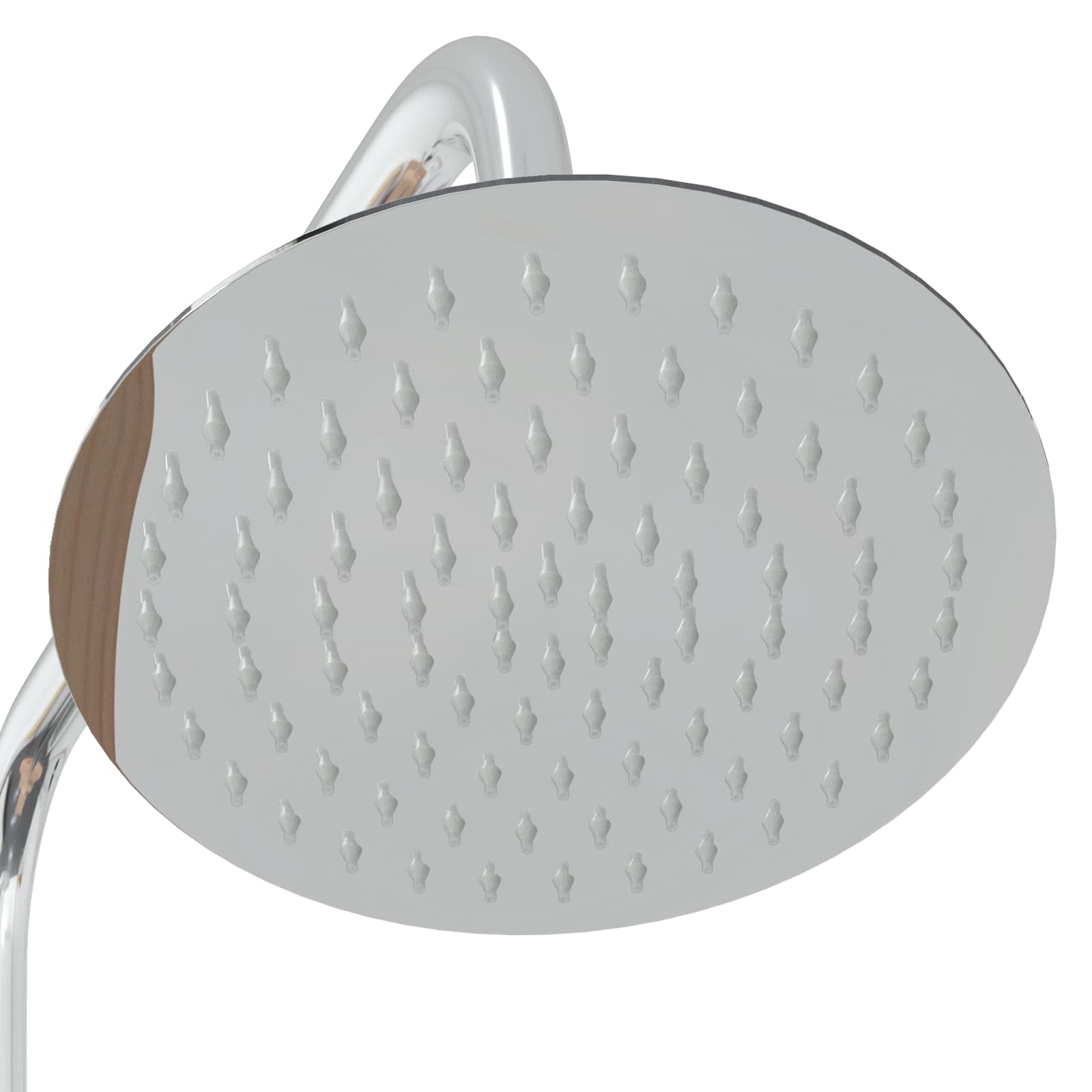 Doccia da esterno 206 cm Legno massello di pino e acciaio inox | homemem39