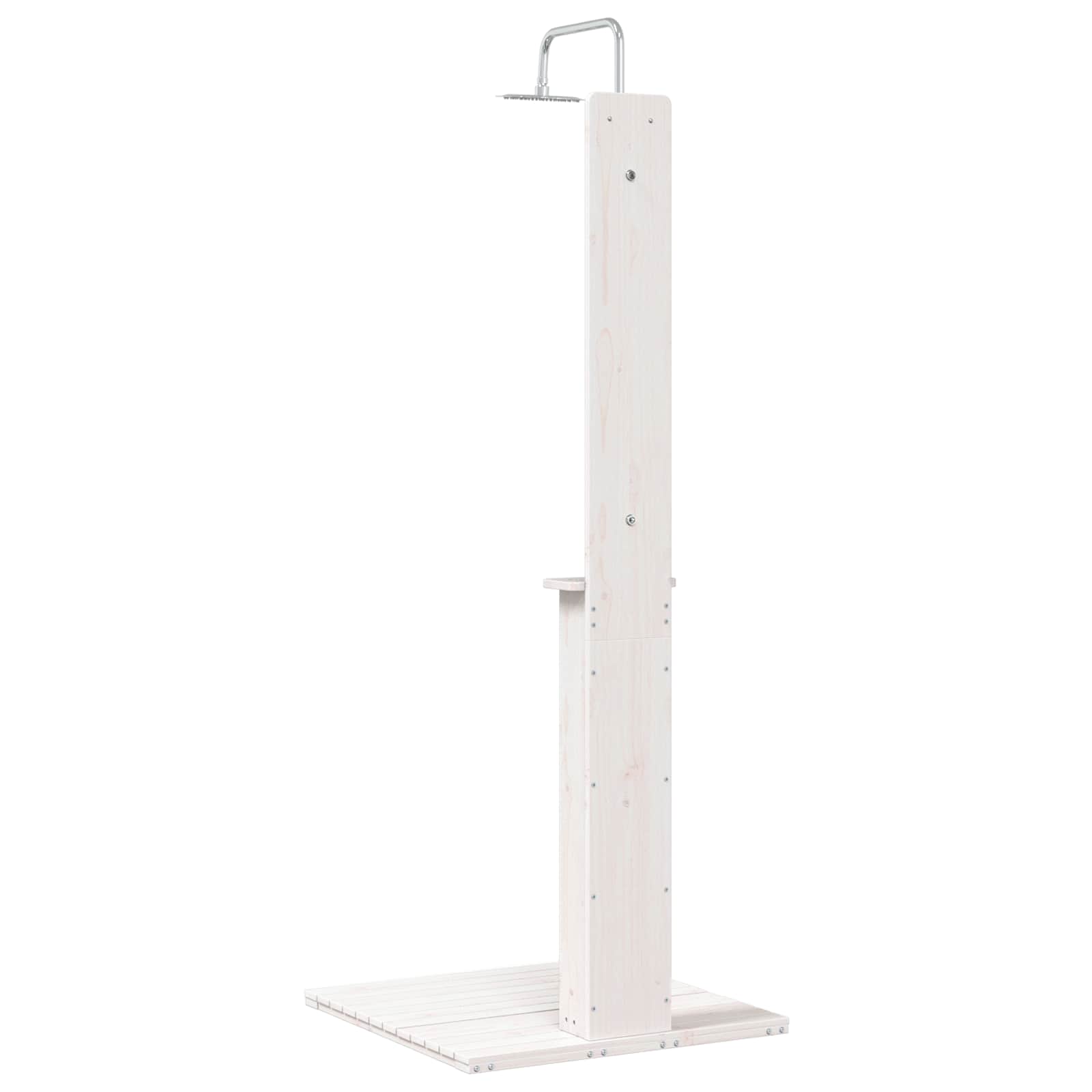 Doccia da esterno 206 cm Legno massello di pino e acciaio inox | homemem39