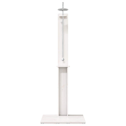 Doccia da esterno 206 cm Legno massello di pino e acciaio inox | homemem39