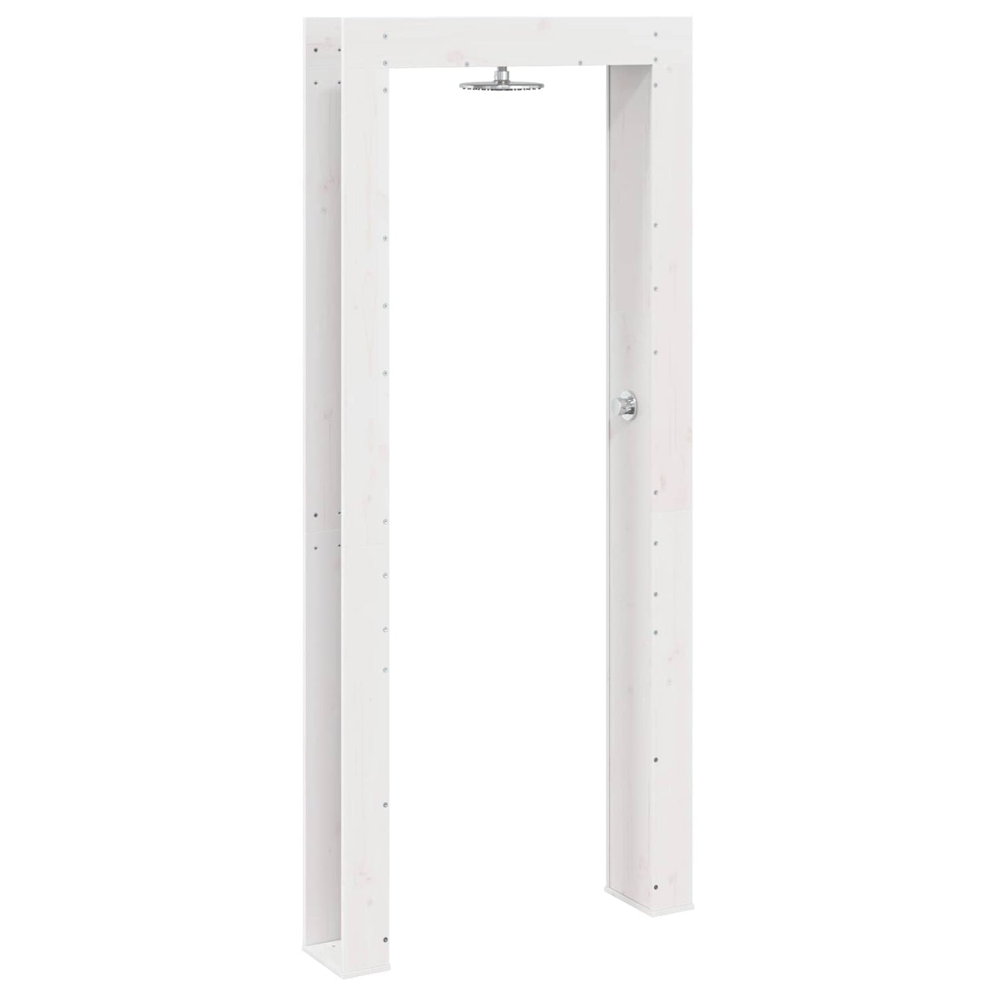 Doccia da esterno 226 cm Legno massello di pino e acciaio inox | homemem39
