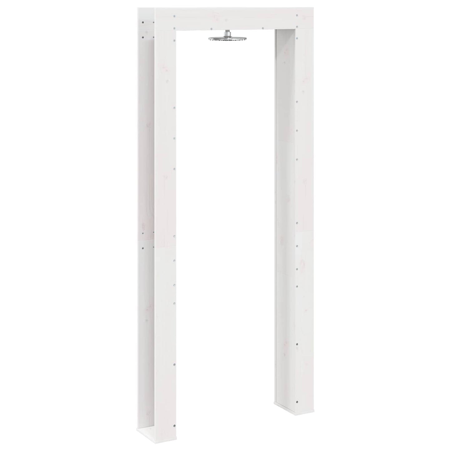 Doccia da esterno 226 cm Legno massello di pino e acciaio inox | homemem39