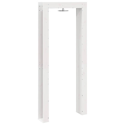 Doccia da esterno 226 cm Legno massello di pino e acciaio inox | homemem39