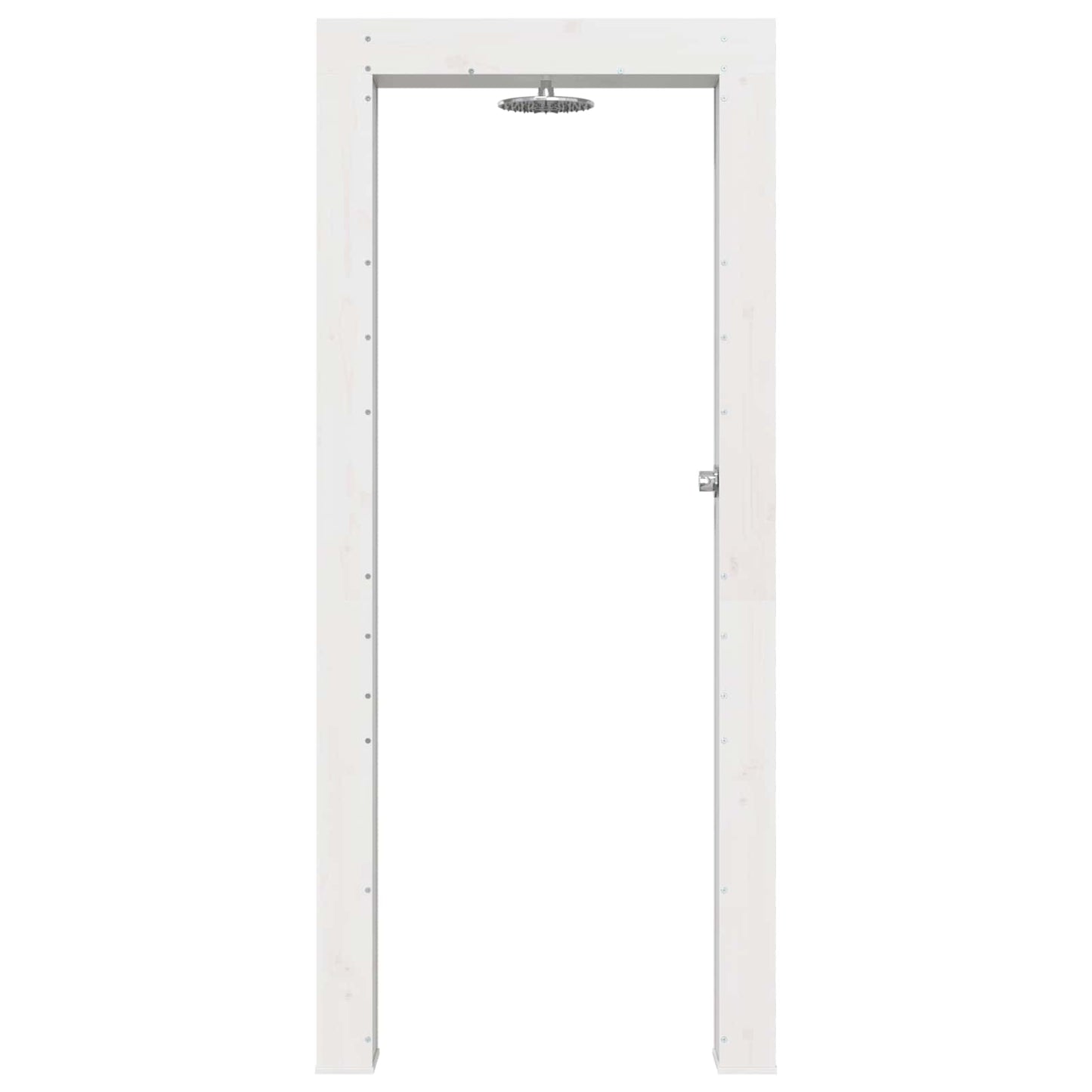 Doccia da esterno 226 cm Legno massello di pino e acciaio inox | homemem39