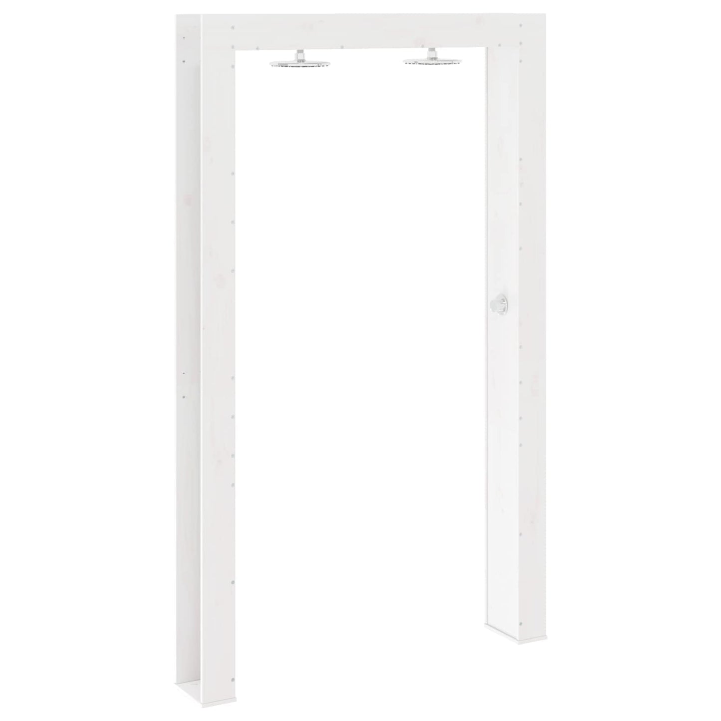 Doccia da esterno 226 cm Legno massello di pino e acciaio inox | homemem39