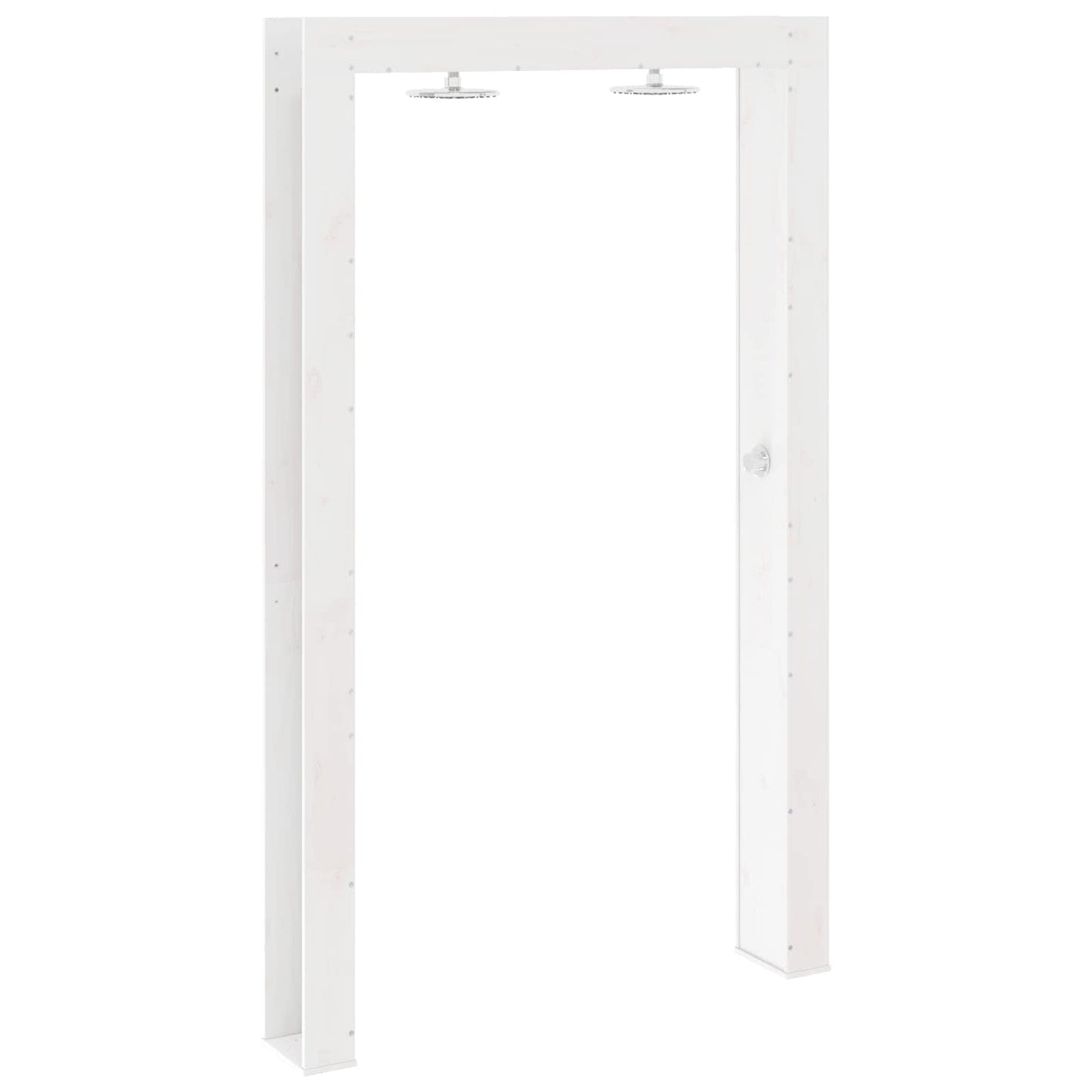Doccia da esterno 226 cm Legno massello di pino e acciaio inox | homemem39