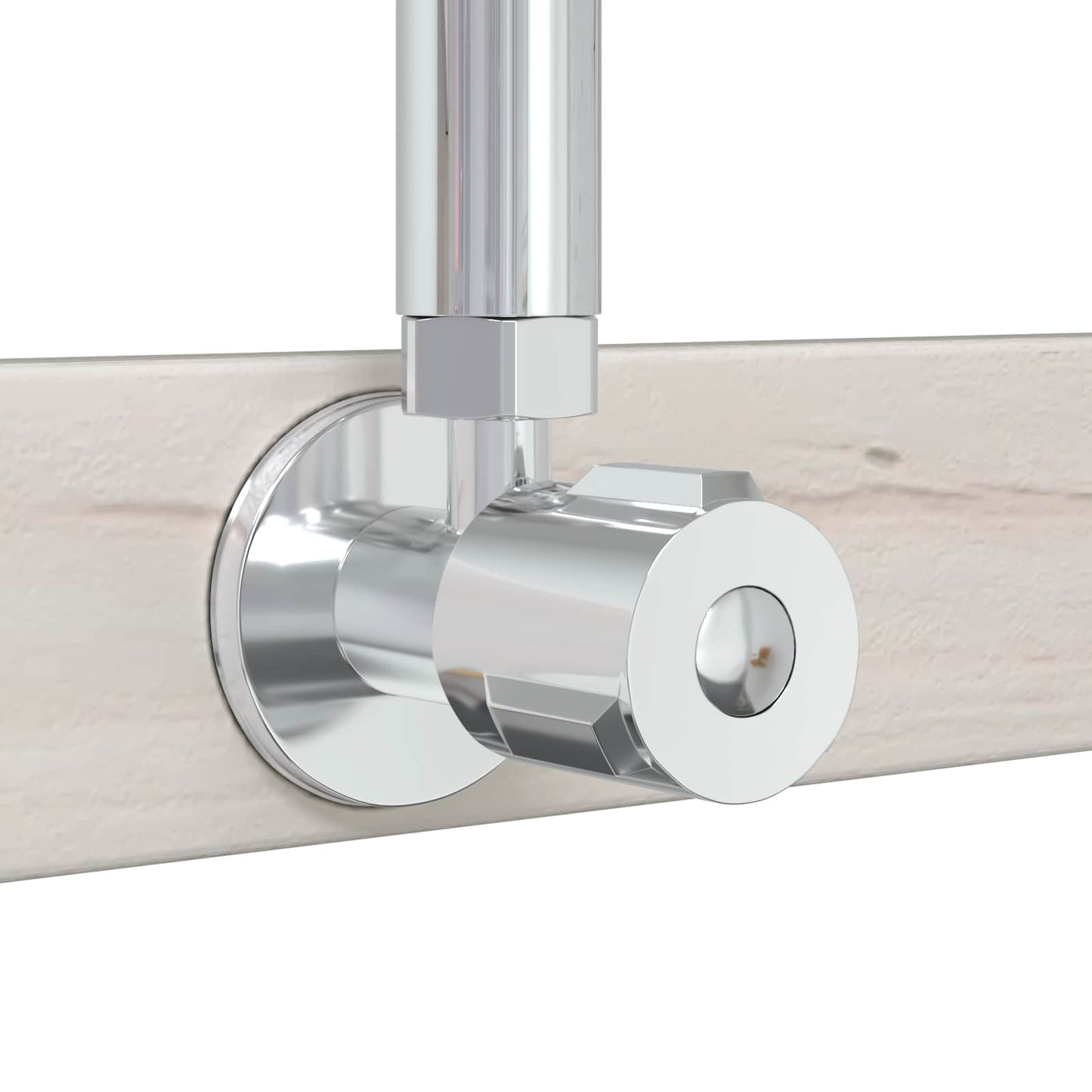 Doccia da esterno 225 cm Legno massello di pino e acciaio inox | homemem39