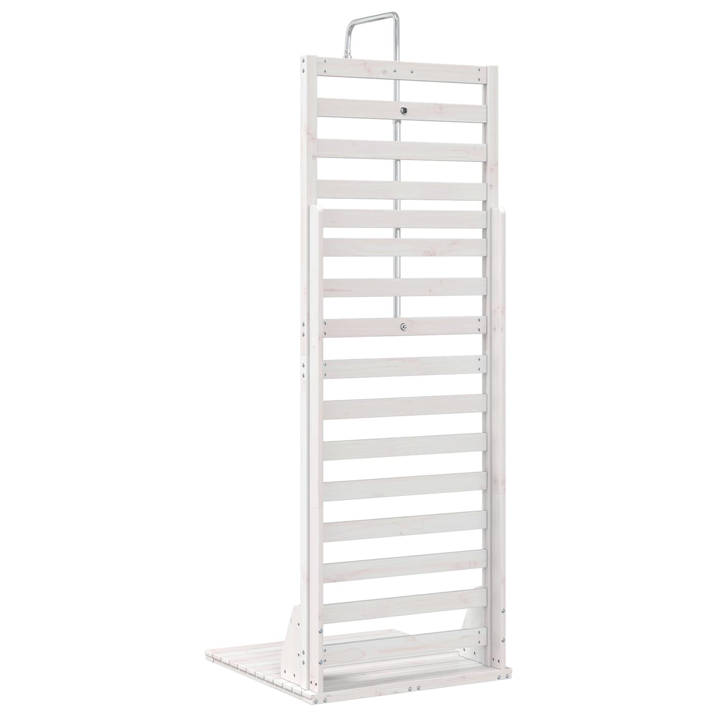 Doccia da esterno 225 cm Legno massello di pino e acciaio inox | homemem39