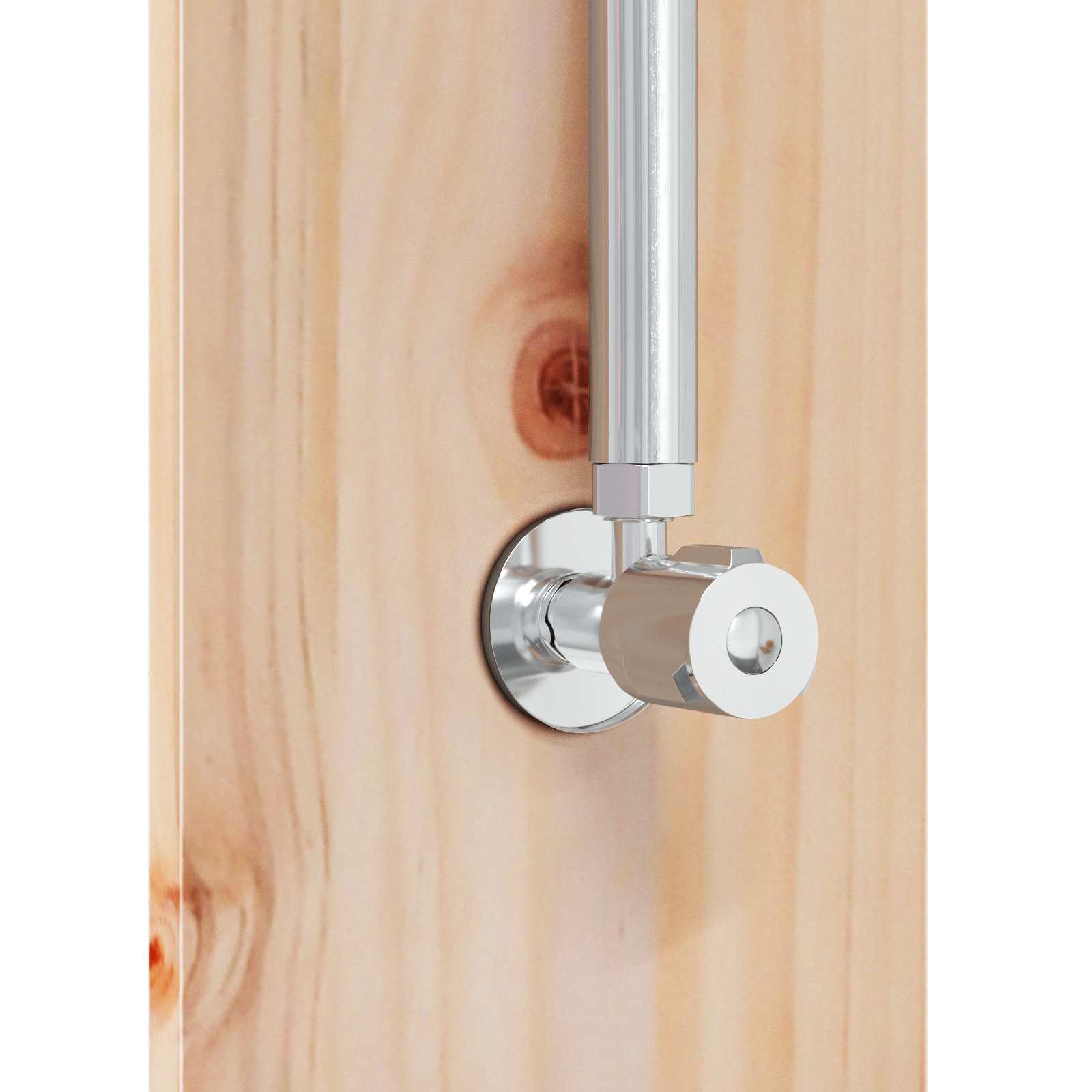 Doccia da esterno 246 cm Legno massello di pino e acciaio inox | homemem39