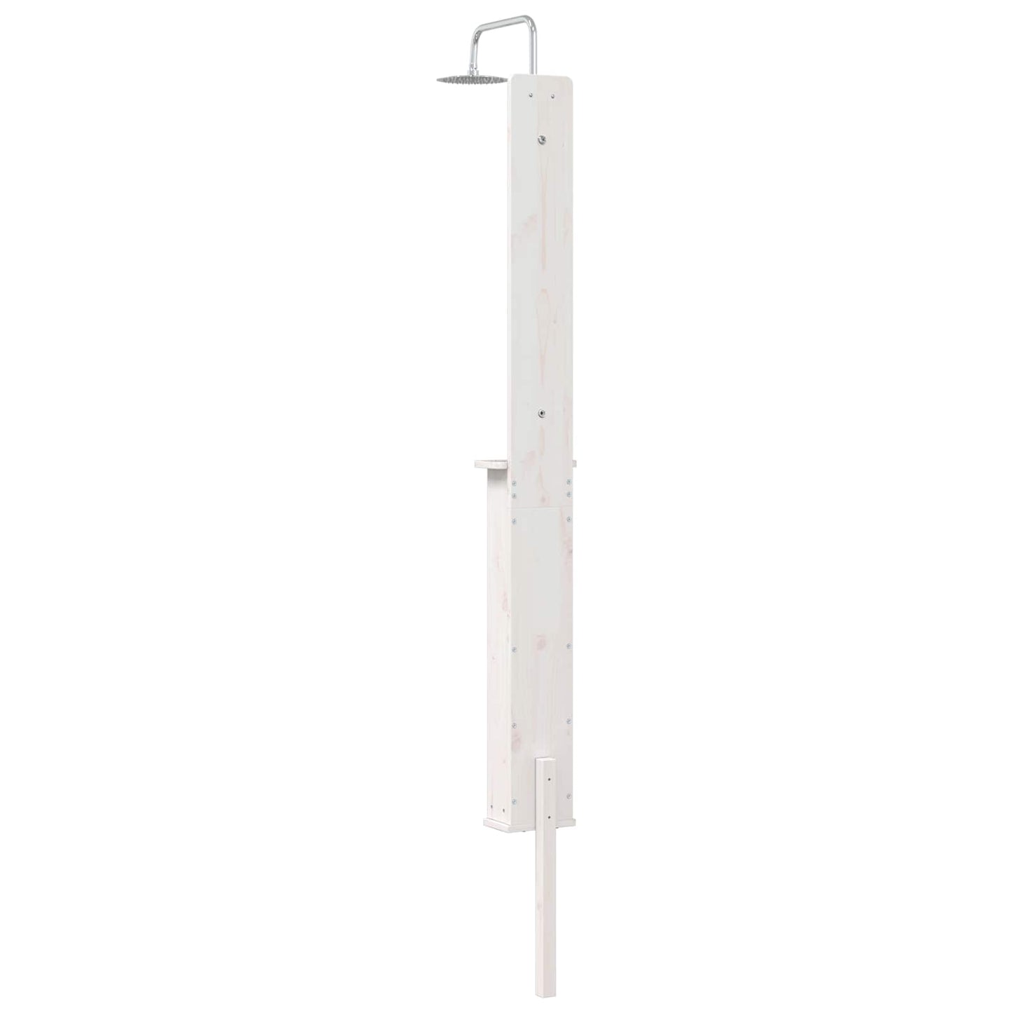 Doccia da esterno 246 cm Legno massello di pino e acciaio inox | homemem39
