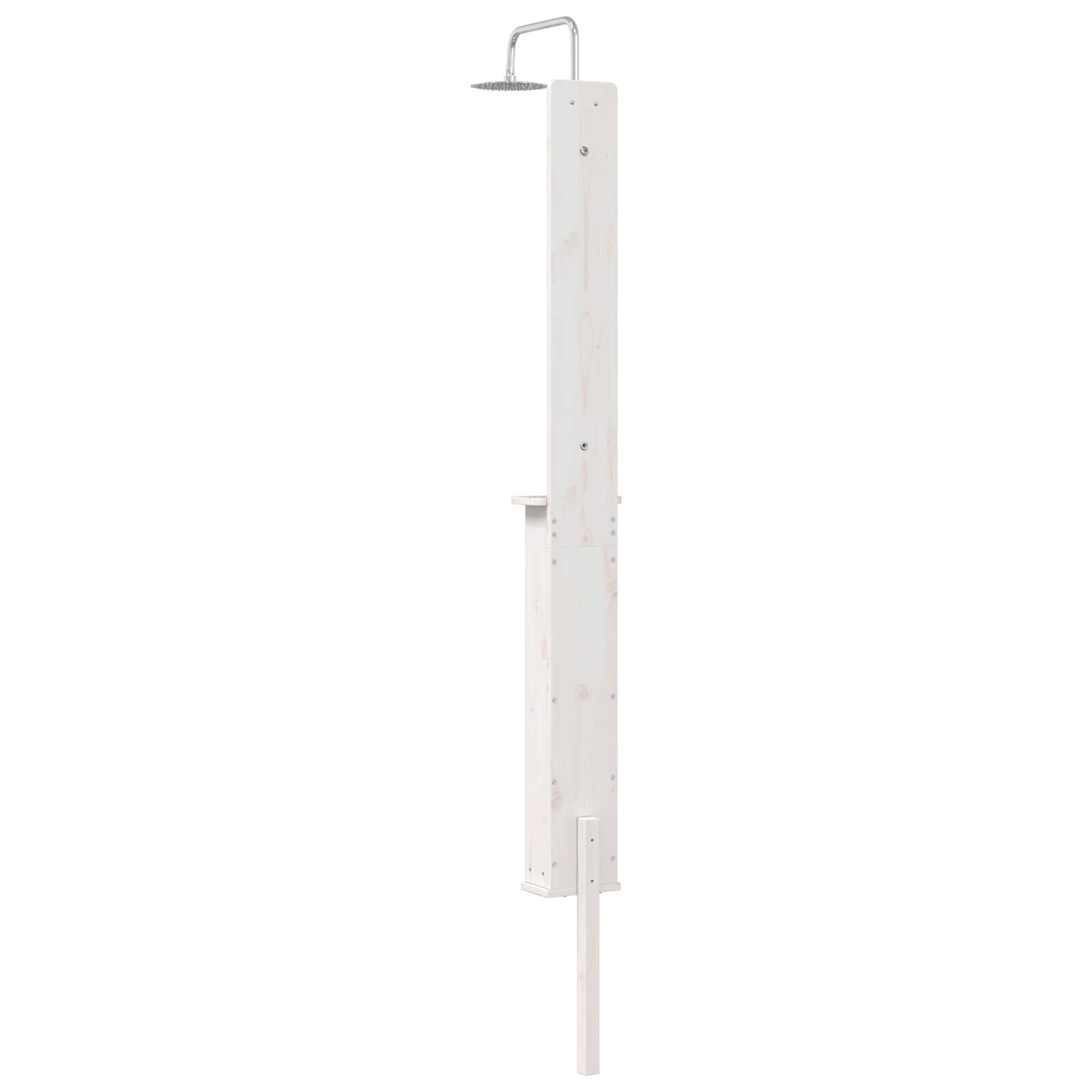 Doccia da esterno 246 cm Legno massello di pino e acciaio inox | homemem39