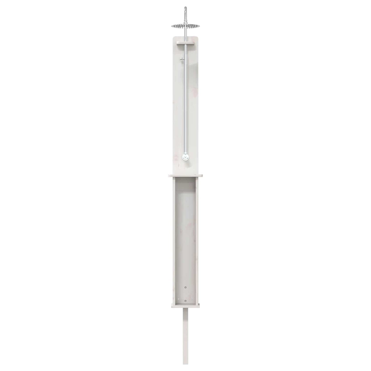 Doccia da esterno 246 cm Legno massello di pino e acciaio inox | homemem39