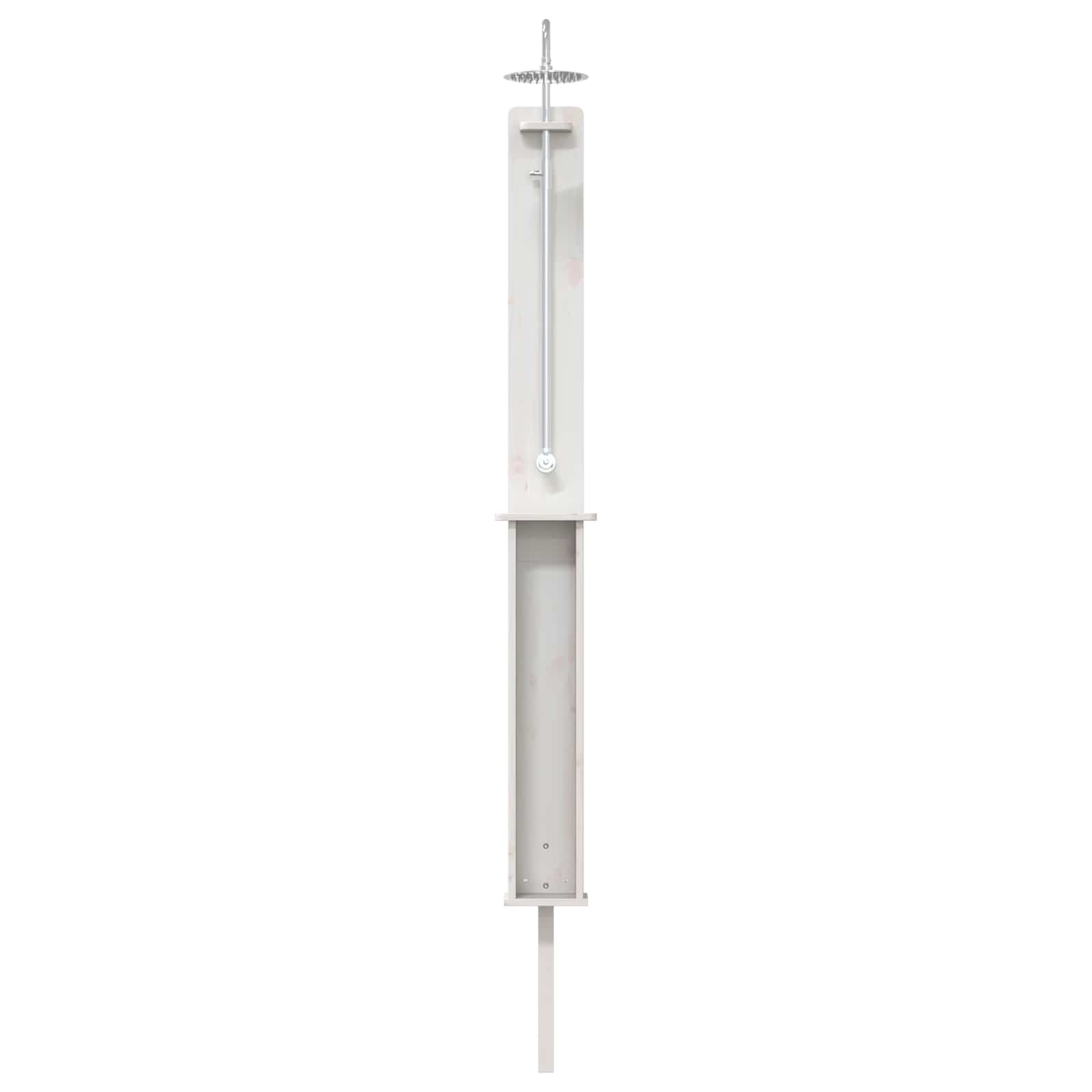 Doccia da esterno 246 cm Legno massello di pino e acciaio inox | homemem39