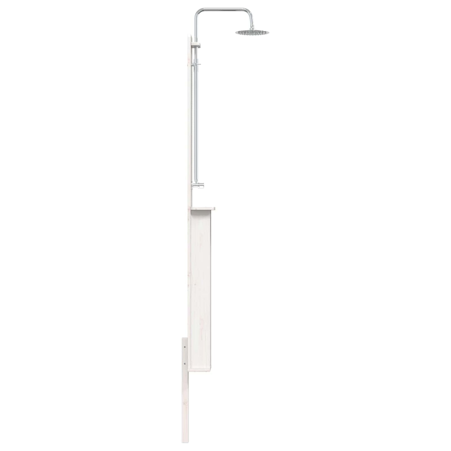 Doccia da esterno 246 cm Legno massello di pino e acciaio inox | homemem39