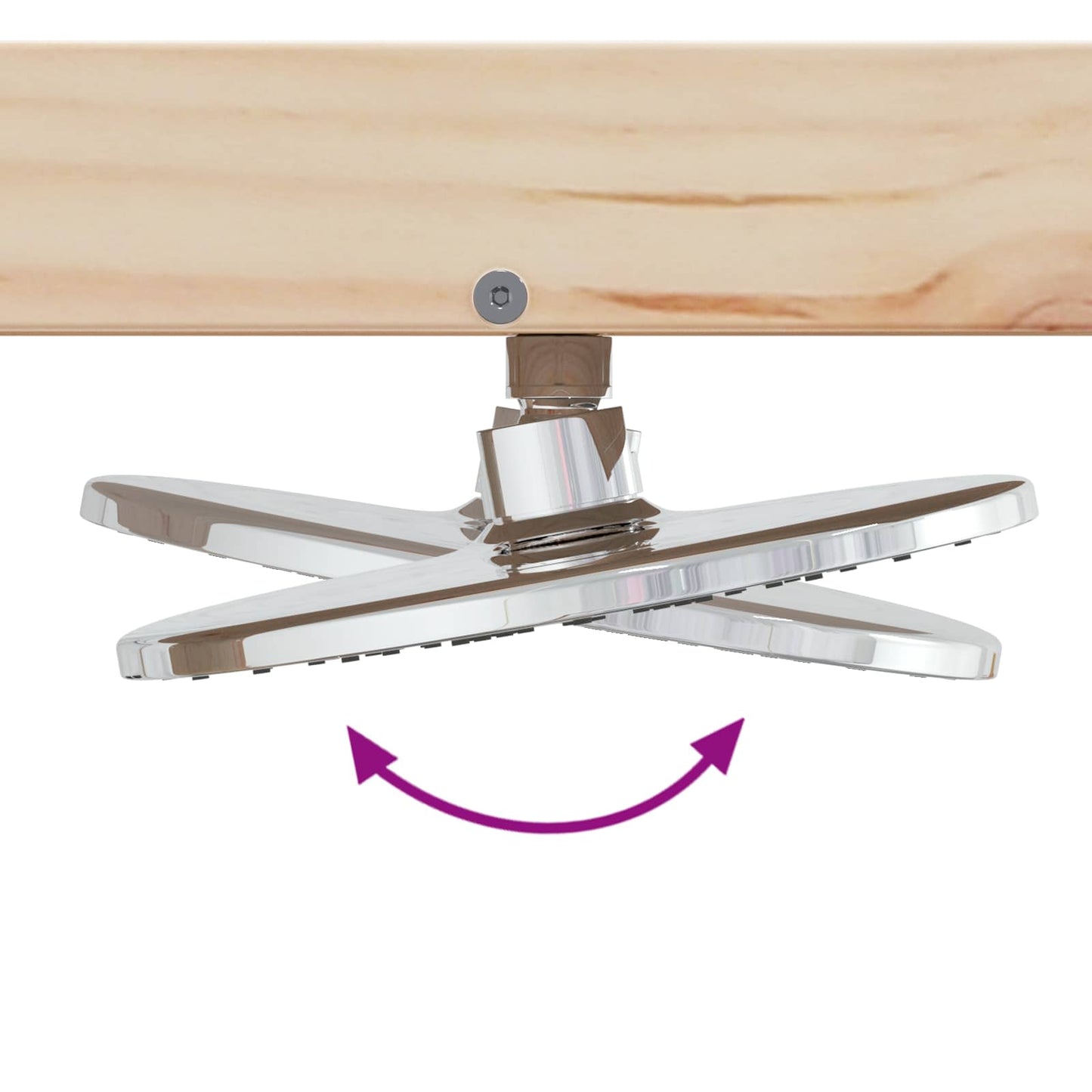 Doccia da esterno 210 cm Legno massello di pino e acciaio inox | homemem39