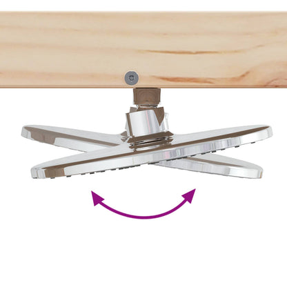 Doccia da esterno 210 cm Legno massello di pino e acciaio inox | homemem39