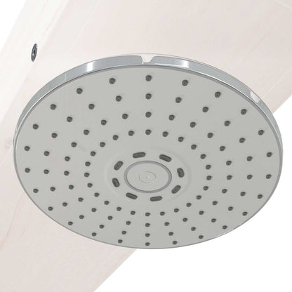 Doccia da esterno 210 cm Legno massello di pino e acciaio inox | homemem39