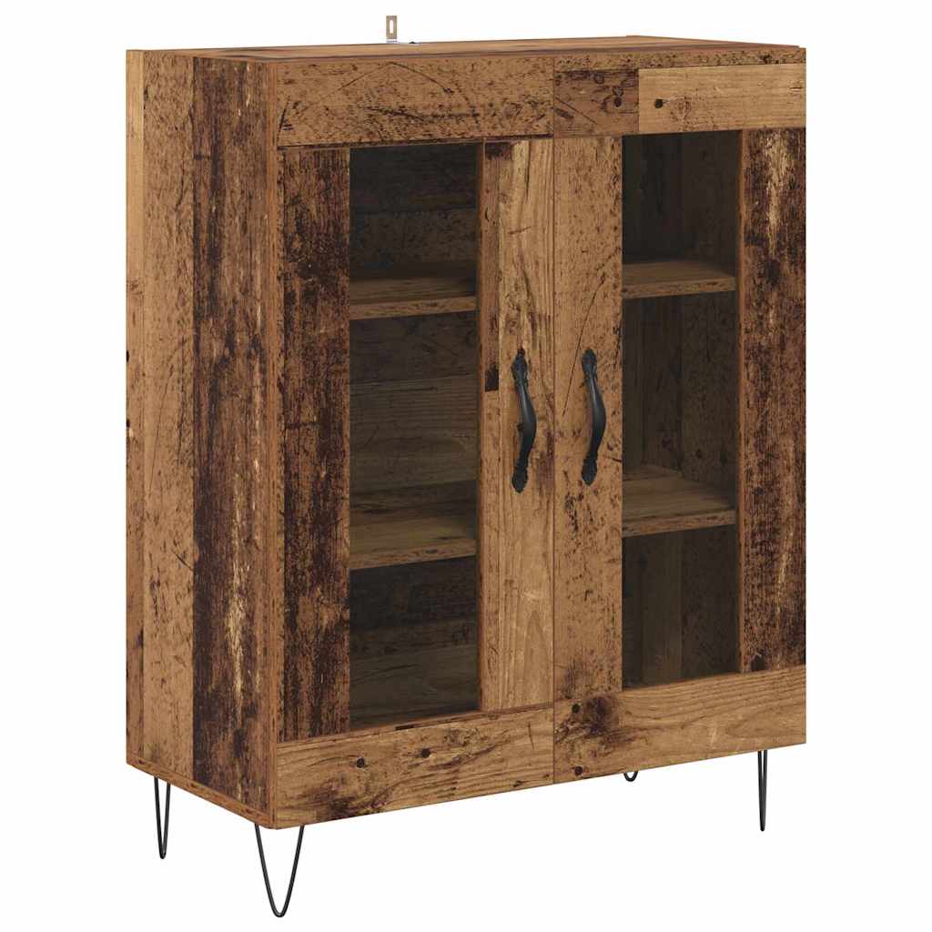 Credenza 2 pcs Legno vecchio Legno multistrato