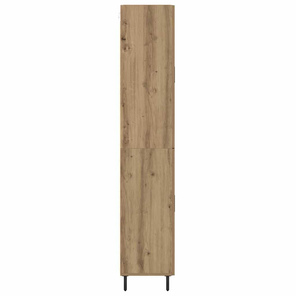 Credenza 2 pcs Legno vecchio Legno Stratificato e Vetro