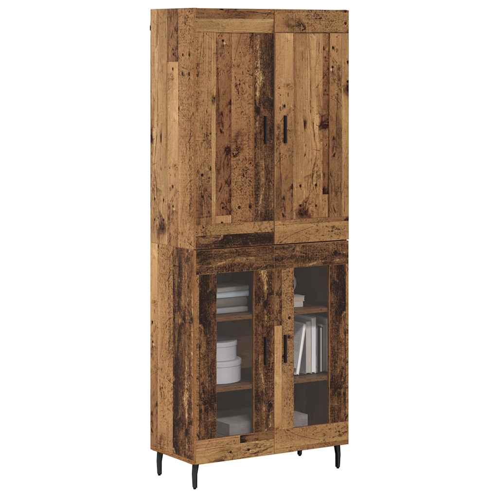 Credenza 2 pcs Legno vecchio Legno multistrato