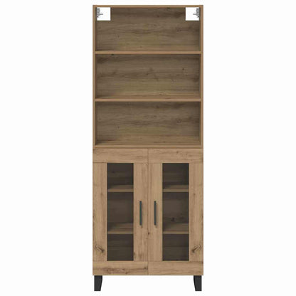 Credenza 2 pcs Rovere artigianale Legno multistrato